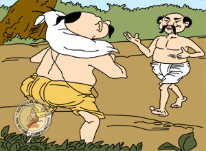 The Brahmin And The Crooks - Panchatantra Story Picture